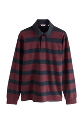 Next Rugbyshirt  Rot/Lila/Dunkelrot/Bordeaux/Braun