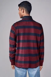 Next Rugbyshirt  Rot/Lila/Dunkelrot/Bordeaux/Braun