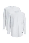Jack & Jones Langarmshirt Jjenoa Weiß/Grau