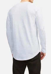Jack & Jones Langarmshirt Jjenoa Weiß/Grau