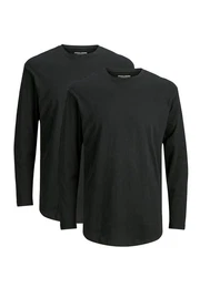Langarmshirt 2er Pack Jjenoa (Spar-Set, 2-tlg) Langarmshirt - Baumwolle - Atmungsaktiv - Lngere Passform