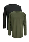 Jack & Jones Langarmshirt Jjenoa Dunkelgrün