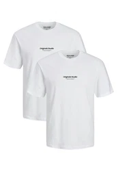 Jack & Jones T-Shirt Jorvesterbro Weiß/Grau/Creme