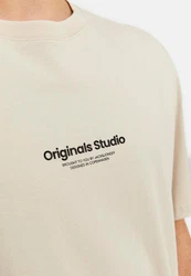 Jack & Jones T-Shirt Jorvesterbro Beige/Khaki