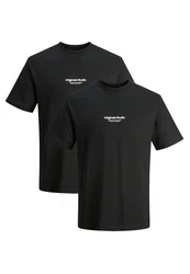 Jack & Jones T-Shirt Jorvesterbro Schwarz/Lila