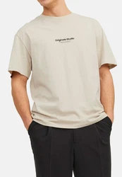 Jack & Jones T-Shirt Jorvesterbro Khaki/Beige/Weiß