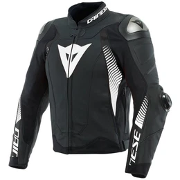 Motorradjacke Super Speed 4 Lederjacke schwarz-matt / wei 48