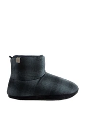 Karierte Hausstiefel mit Borgfutter Hausstiefel (1-tlg)