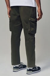Next Cargohose Utility-Cargohose Dunkelgrün/Khaki