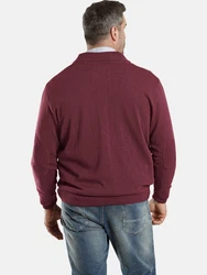 Charles Colby Strickjacke EARL THOMAS Bordeaux/Dunkelrot