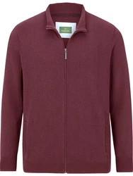 Charles Colby Strickjacke EARL THOMAS Bordeaux/Dunkelrot