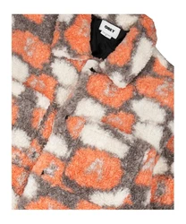 OBEY Sweatjacke Romie Sherpa Jacke (polyester) Orange/Rot/Beige