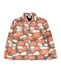 OBEY Sweatjacke Romie Sherpa Jacke (polyester) Orange/Rot/Beige