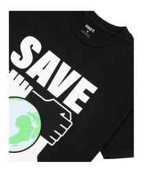 OBEY T-Shirt Save Earth Grün/Schwarz/Weiß