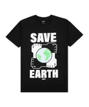 OBEY T-Shirt Save Earth Grün/Schwarz/Weiß
