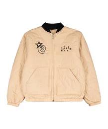 Sweatjacke Baseline Quilted Jacke Beige Polyester