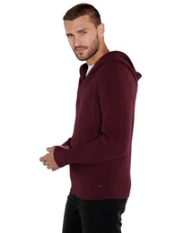 Strickpullover Pullover mit Kapuze