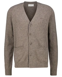Gant Strickjacke Grau/Braun/Khaki/Dunkelbraun/Bordeaux