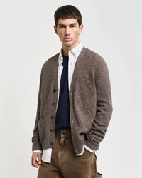 Gant Strickjacke Grau/Braun/Khaki/Dunkelbraun/Bordeaux