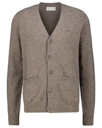 Gant Strickjacke Grau/Braun/Khaki/Dunkelbraun/Bordeaux