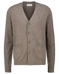 Strickjacke Herren Strickjacke mit Alpaka (1-tlg)