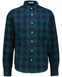 Gant Langarmhemd Regular Fit Dunkelgrün/Grün/Türkis/Blau/Hellblau