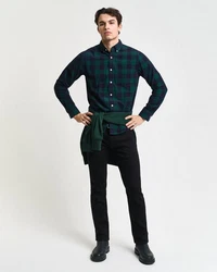 Gant Langarmhemd Regular Fit Dunkelgrün/Grün/Türkis/Blau/Hellblau