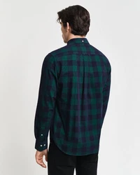 Gant Langarmhemd Regular Fit Dunkelgrün/Grün/Türkis/Blau/Hellblau