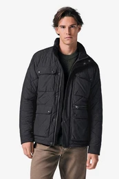 Bikerjacke Bikerjacke mit Rautensteppung (1-St)