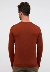 Eterna Strickpullover Orange/Braun/Rot