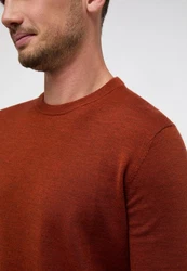 Eterna Strickpullover Orange/Braun/Rot