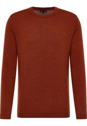 Eterna Strickpullover Orange/Braun/Rot