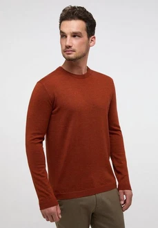 Eterna Strickpullover Orange/Braun/Rot