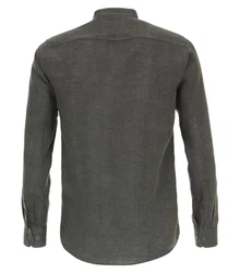 CASAMODA Langarmhemd Freizeithemd uni Dunkelgrün/Dunkelgrau/Khaki