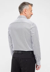 Eterna Langarmhemd SLIM FIT NON IRON Hellblau/Grau/Weiß/Dunkelblau
