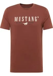 MUSTANG Kurzarmshirt T-Shirt Rot/Orange