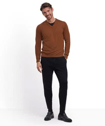 FALKE Strickpullover Braun/Khaki/Schwarz/Dunkelrot/Rot