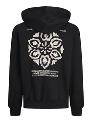 Jack & Jones Longsweatshirt JORNOTO GRAPHIC SWEAT HOOD Schwarz/Rosa