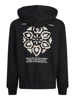 Jack & Jones Longsweatshirt JORNOTO GRAPHIC SWEAT HOOD Schwarz/Rosa Jack & Jones Longsweatshirt JORNOTO GRAPHIC SWEAT HOOD Schwarz/Rosa