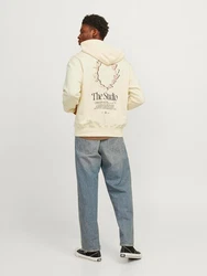 Jack & Jones Longsweatshirt JORNOTO GRAPHIC SWEAT HOOD Beige/Khaki/Gelb