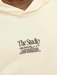 Jack & Jones Longsweatshirt JORNOTO GRAPHIC SWEAT HOOD Beige/Khaki/Gelb