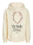 Jack & Jones Longsweatshirt JORNOTO GRAPHIC SWEAT HOOD Beige/Khaki/Gelb