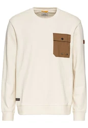 camel active Sweatshirt Beige/Khaki/Creme/Weiß
