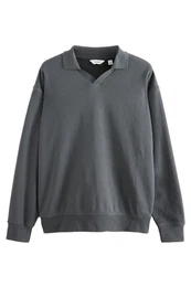 Sweatjacke Trophy Polo-Neck-Sweatshirt (1-tlg)