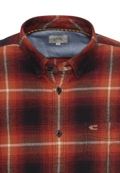 camel active Langarmhemd Rot/Orange/Braun/Dunkelrot