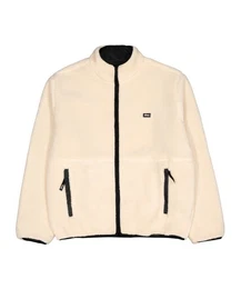 Sweatjacke Trophy Sherpa Jacke Beige Baumwolle