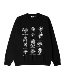 Sweatshirt Flower Packet Crew Sweatshirt Beige Baumwolle