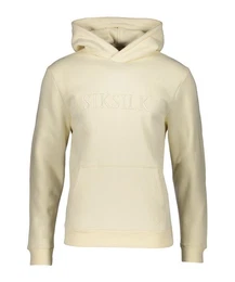 Sweatshirt Messi X Embroidered Overhead Hoody Beige Baumwolle