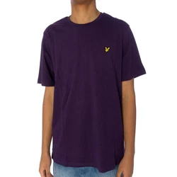 Lyle & Scott T-Shirt Plain Lila/Dunkelblau