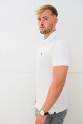 Lacoste Poloshirt Weiß/Creme/Grau